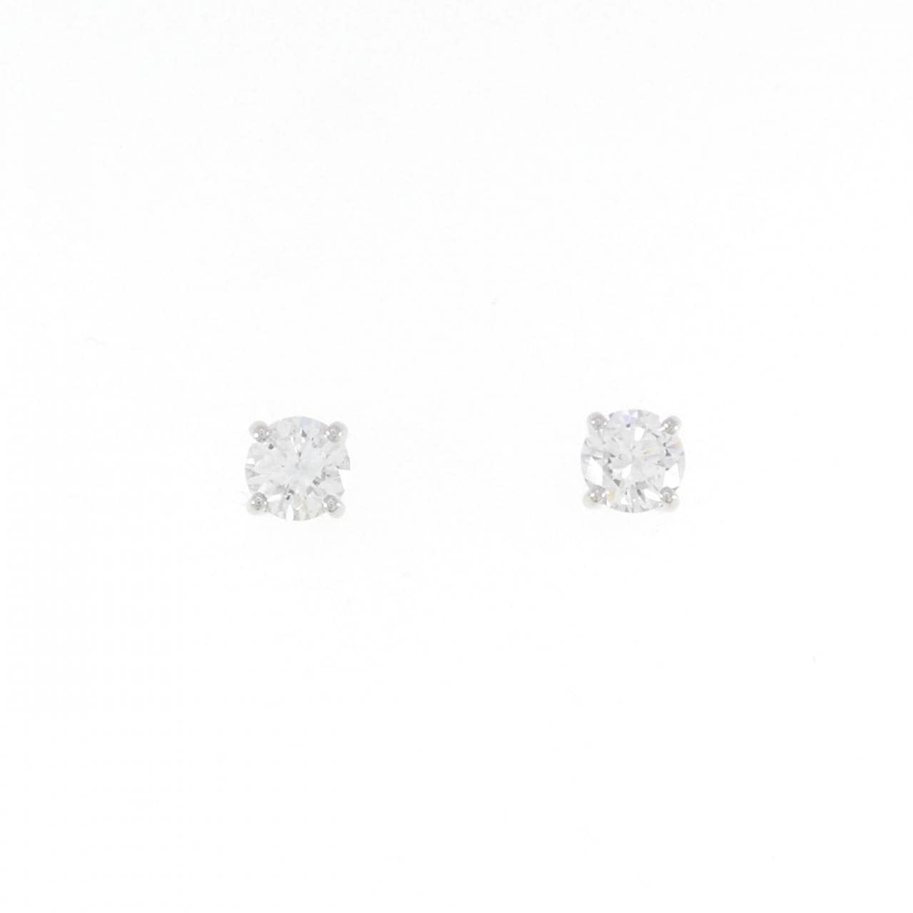 【リメイク】PT/ST ダイヤモンド ピアス 0.332CT 0.336 D VS2 VG-G