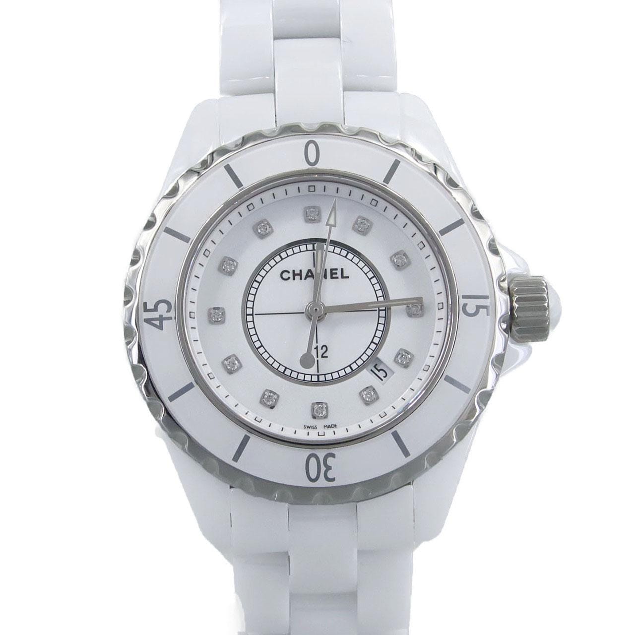 シャネル J12 33mmセラミック･12P H1628 セラミック クォーツ