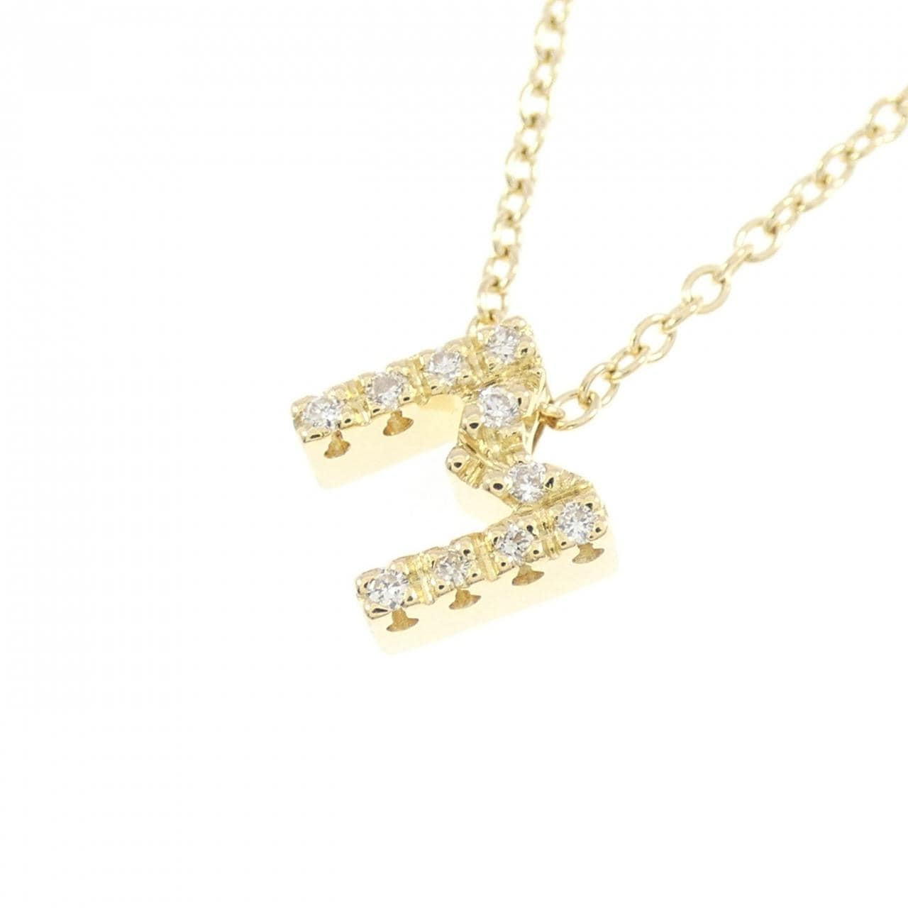 ポンテヴェキオ イニシャル ネックレス 0.05CT