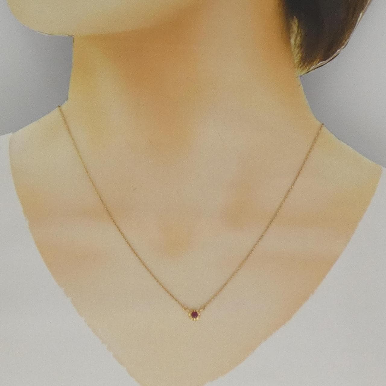 4゜C ルビー ネックレス
