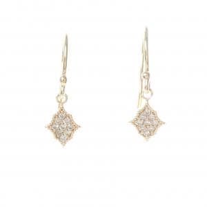 K10YG ダイヤモンド ピアス 0.08CT