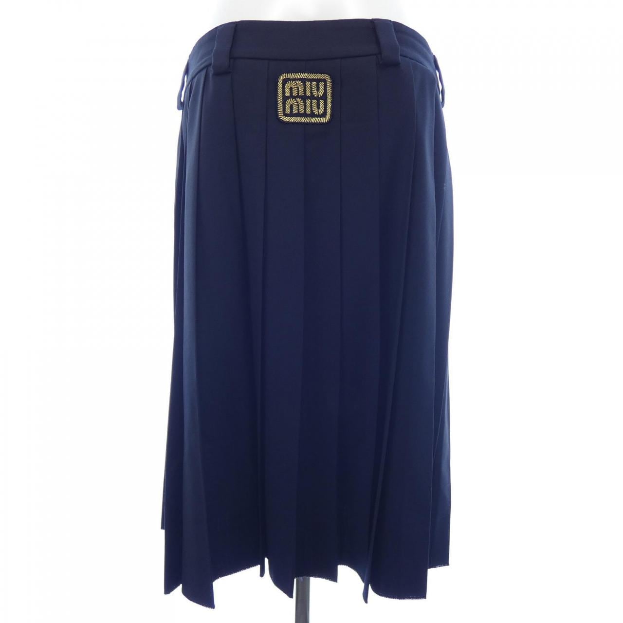 ミュウミュウ MIU MIU プリーツ バタヴィア スカート MG2052 S232 11AD スカート