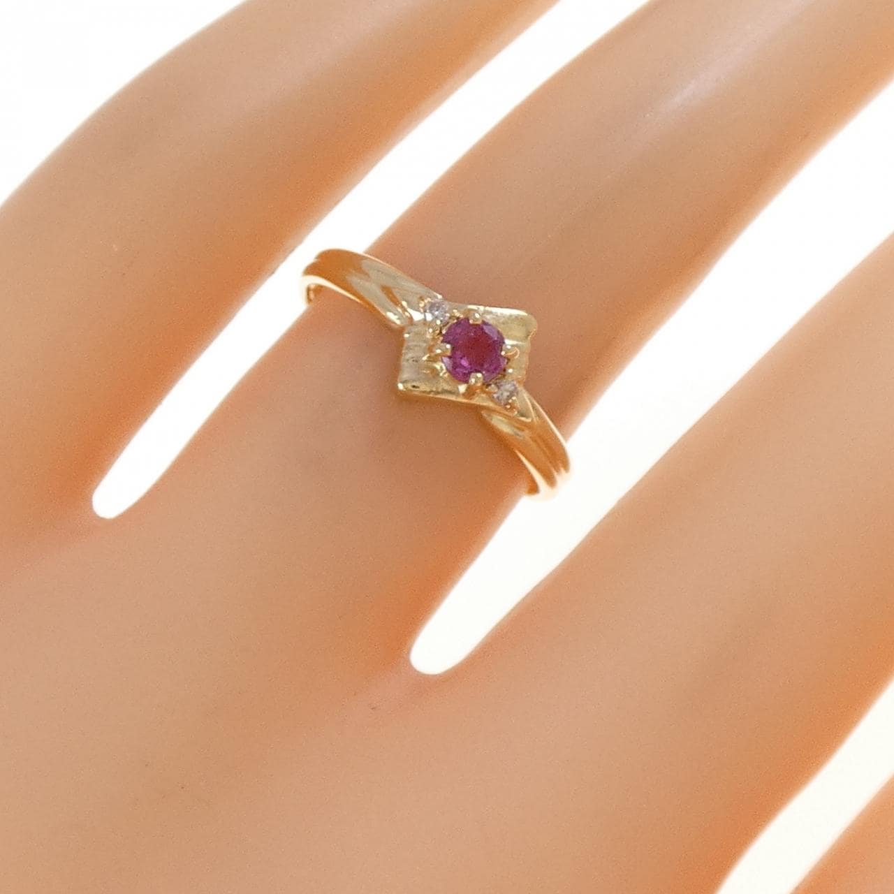 K18YG ルビー リング