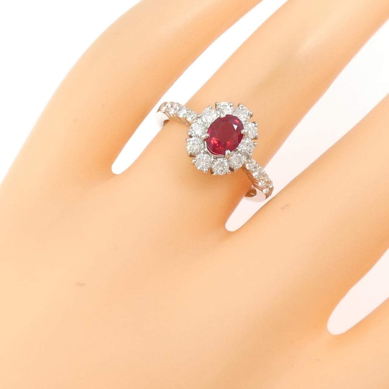PT900 ルビー リング 0.70CT