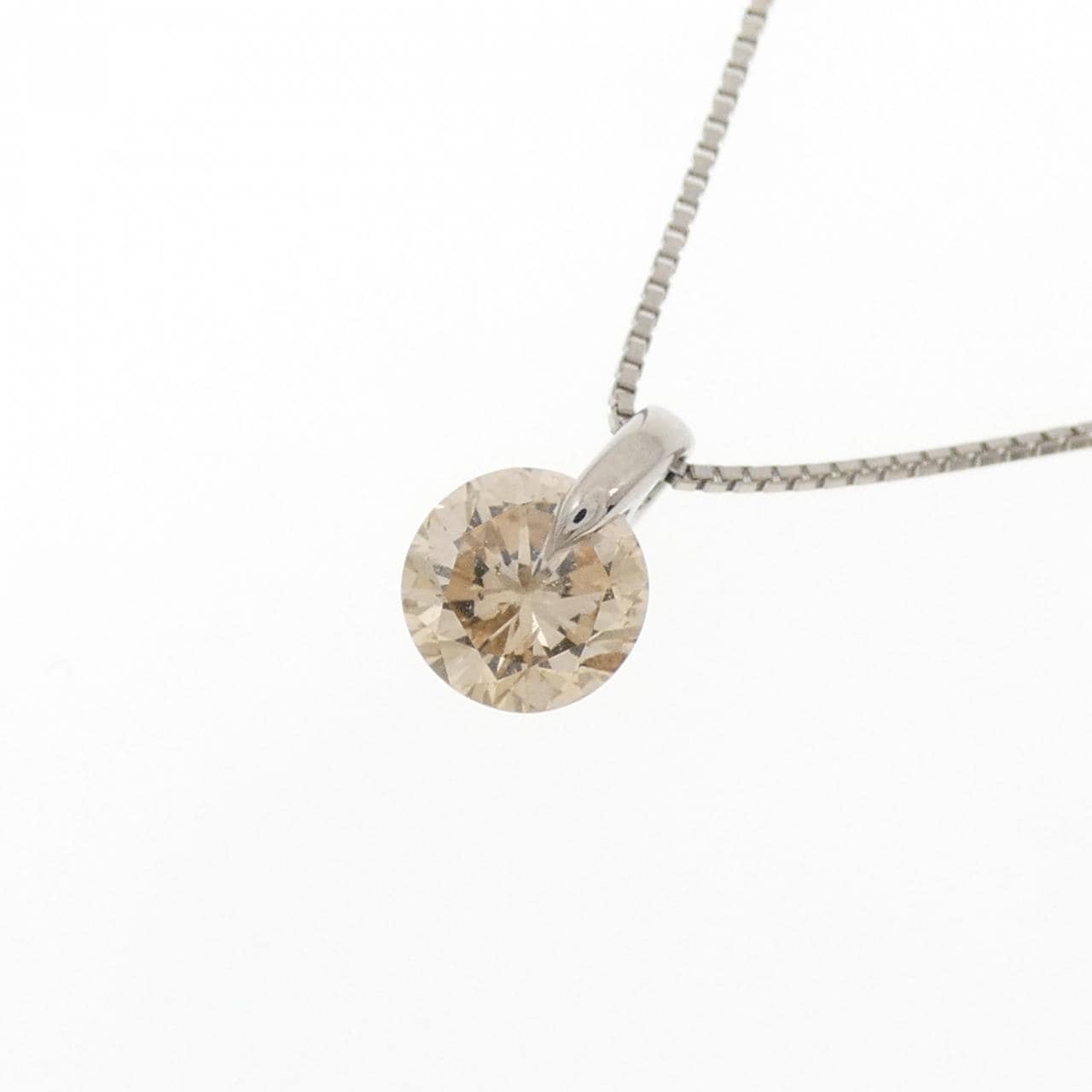 PT900/PT850 ソリティア ダイヤモンド ネックレス 1.25CT