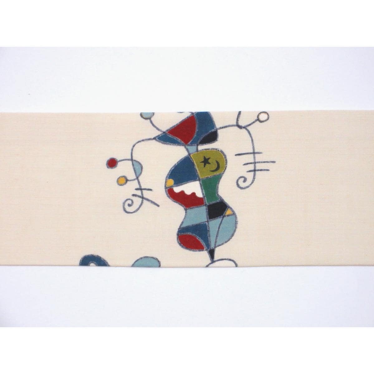 名古屋帯　紬織　友禅加工