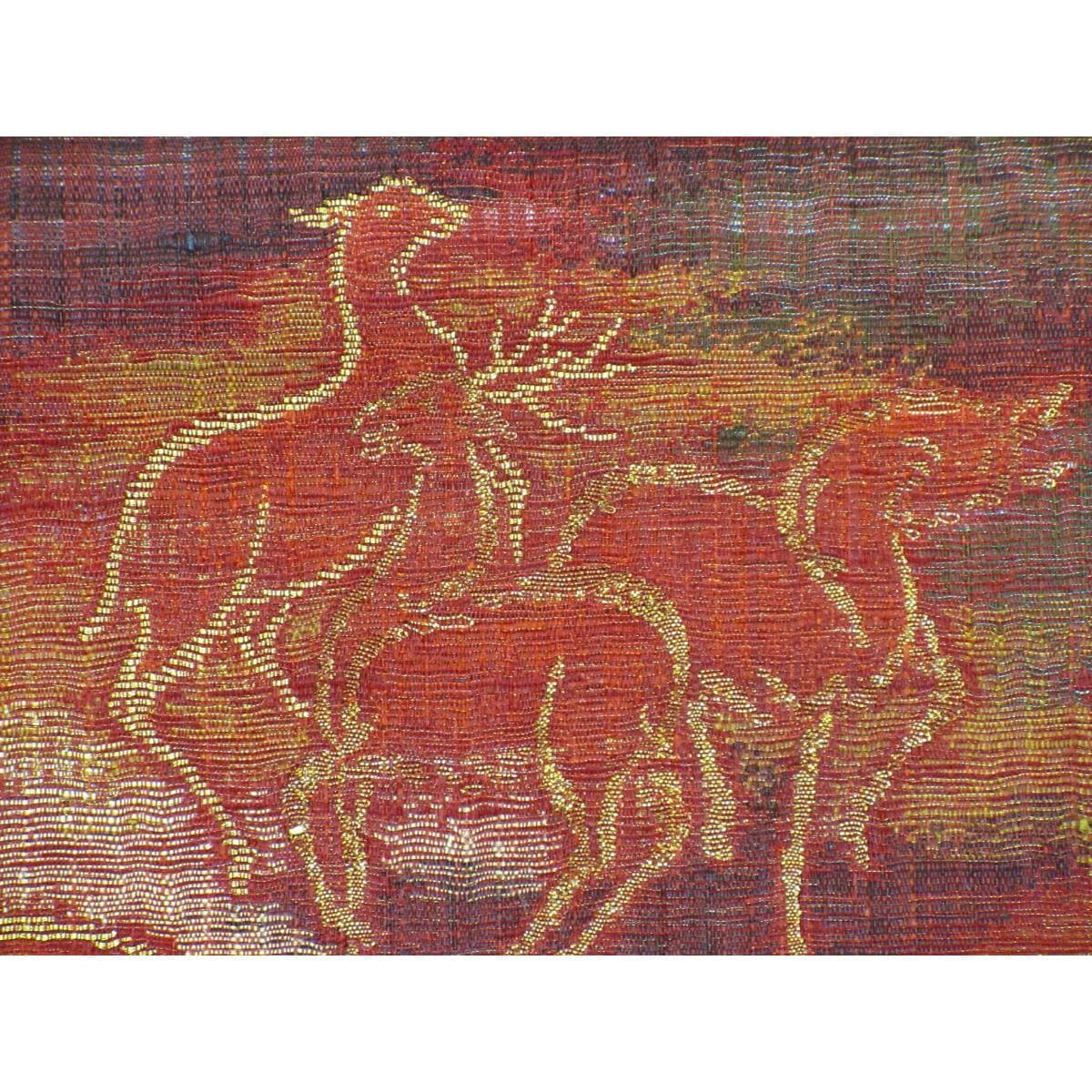 袋帯　紬透かしすくい織　リバーシブル