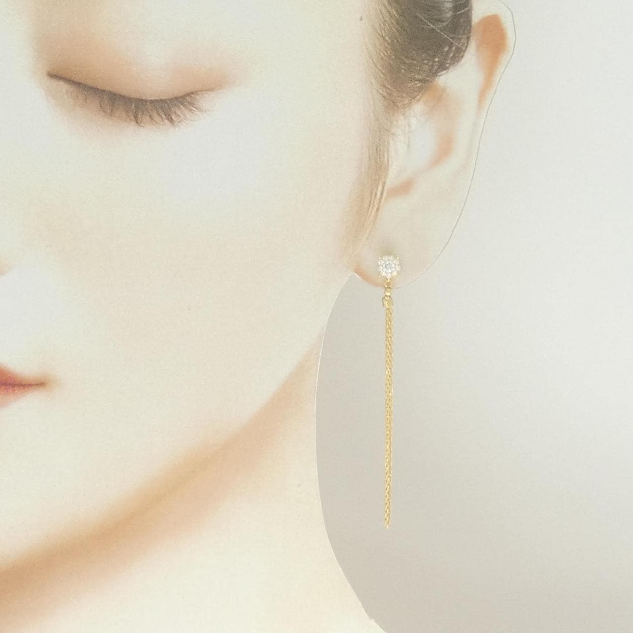 K18YG ダイヤモンド ピアス 0.30CT