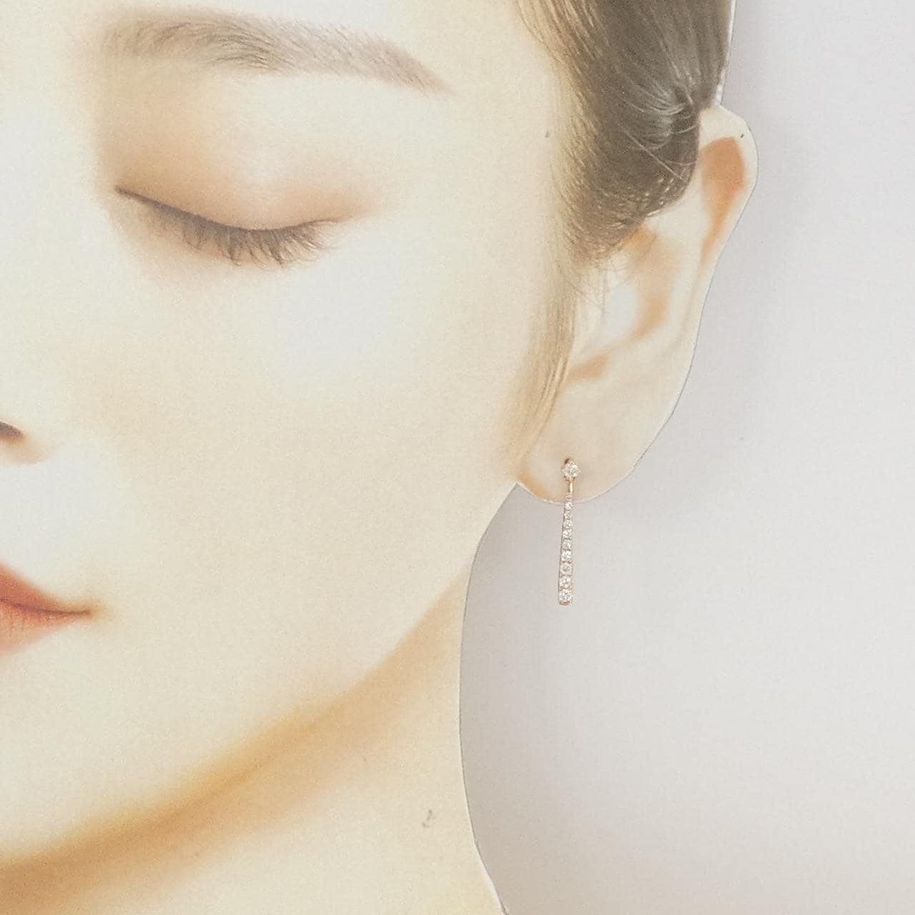 K18PG ダイヤモンド ピアス 0.50CT