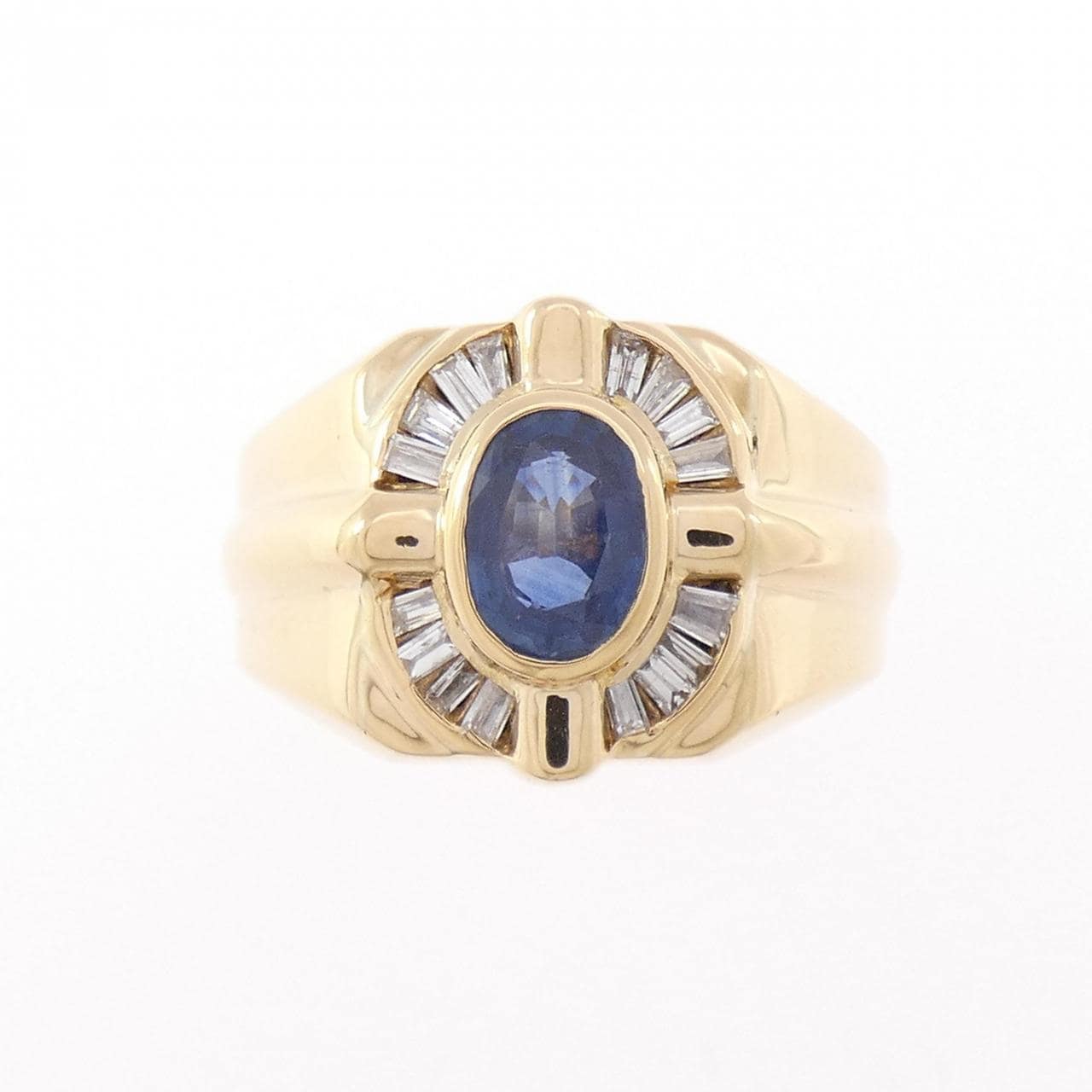 K18YG サファイヤ リング 1.17CT
