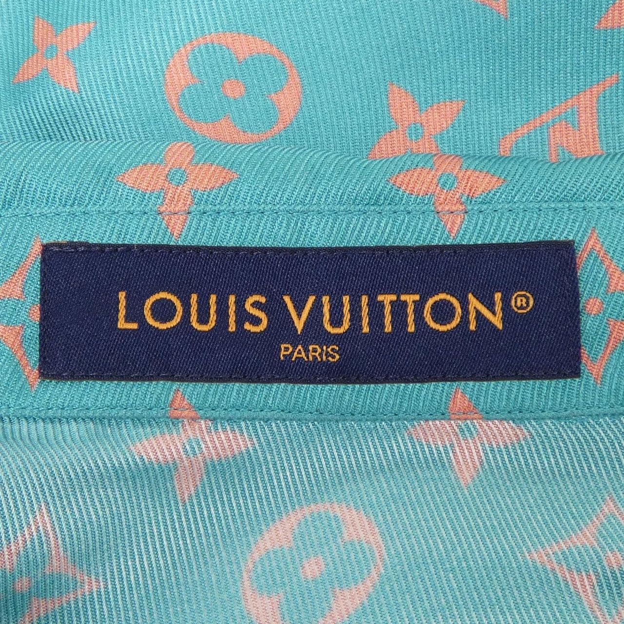 ルイヴィトン LOUIS VUITTON モノグラムショートスリーブシルクシャツ HTS06WUPP S／Sシャツ