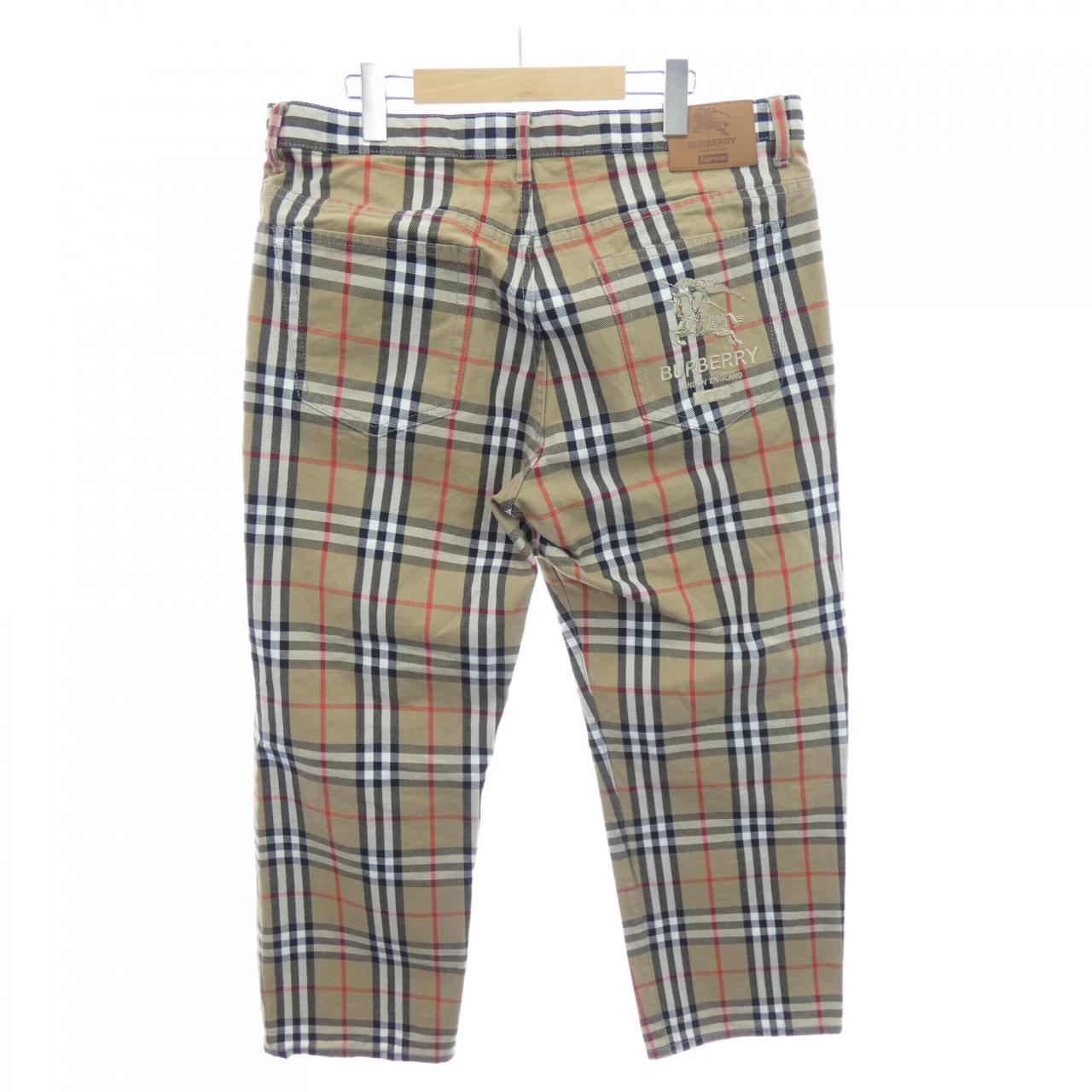 シュプリーム SUPREME BURBERRY パンツ
