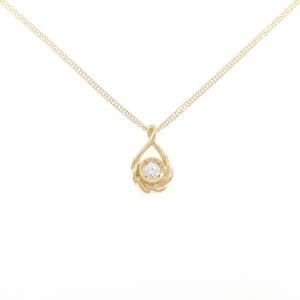 K18YG/750YG ダイヤモンド ネックレス 0.18CT