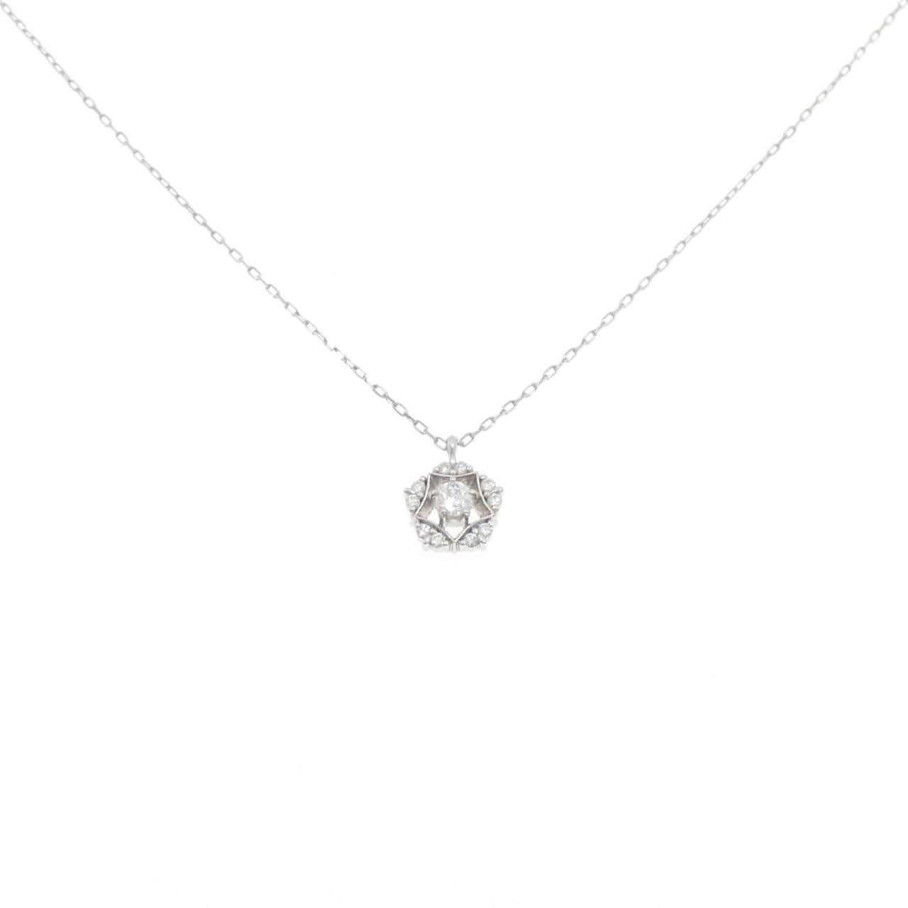 PT950/PT850 ダイヤモンド ネックレス 0.10CT