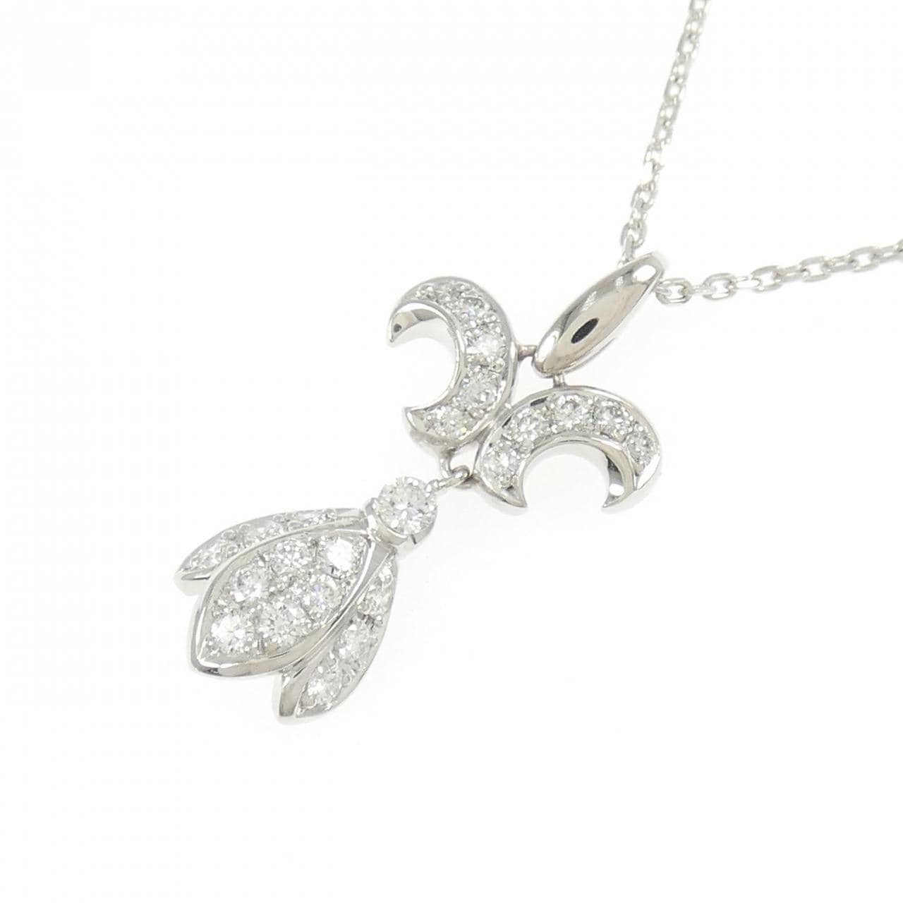 ロイヤル アッシャー ダイヤモンド ネックレス 0.35CT