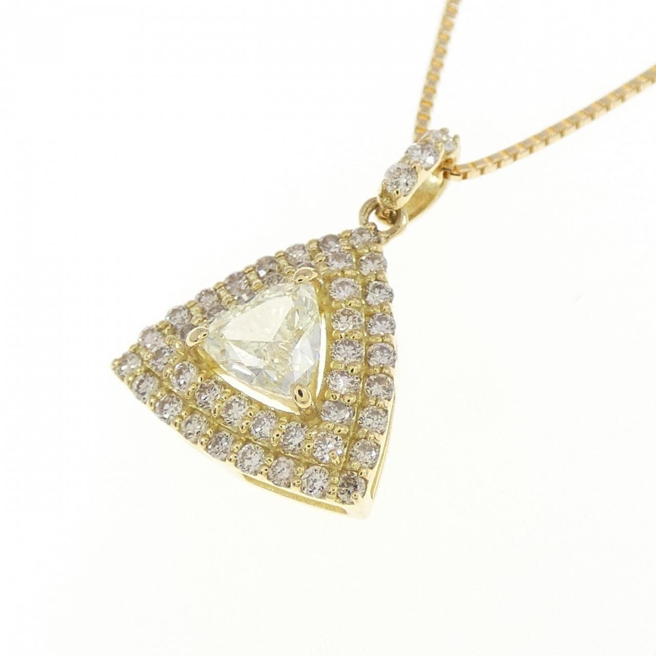 【新品】K18YG ダイヤモンド ネックレス 0.45CT