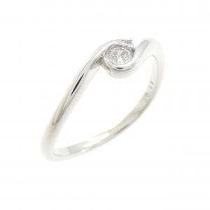 K18WG ダイヤモンド リング 0.11CT