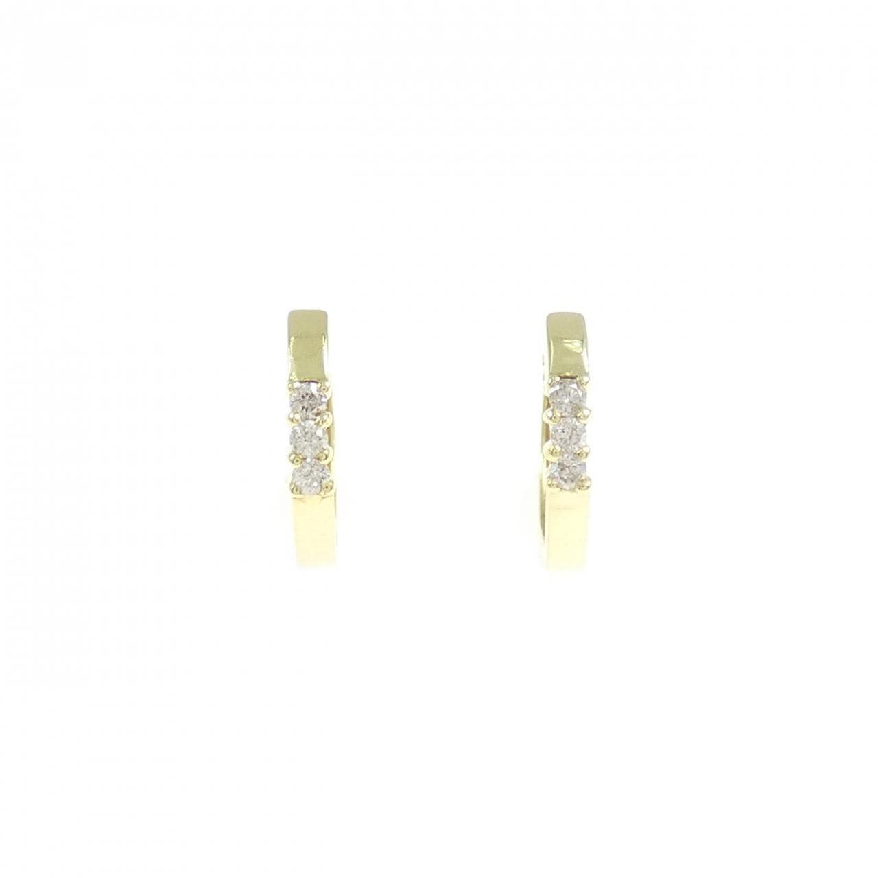 K18YG ダイヤモンド ピアス 0.06CT