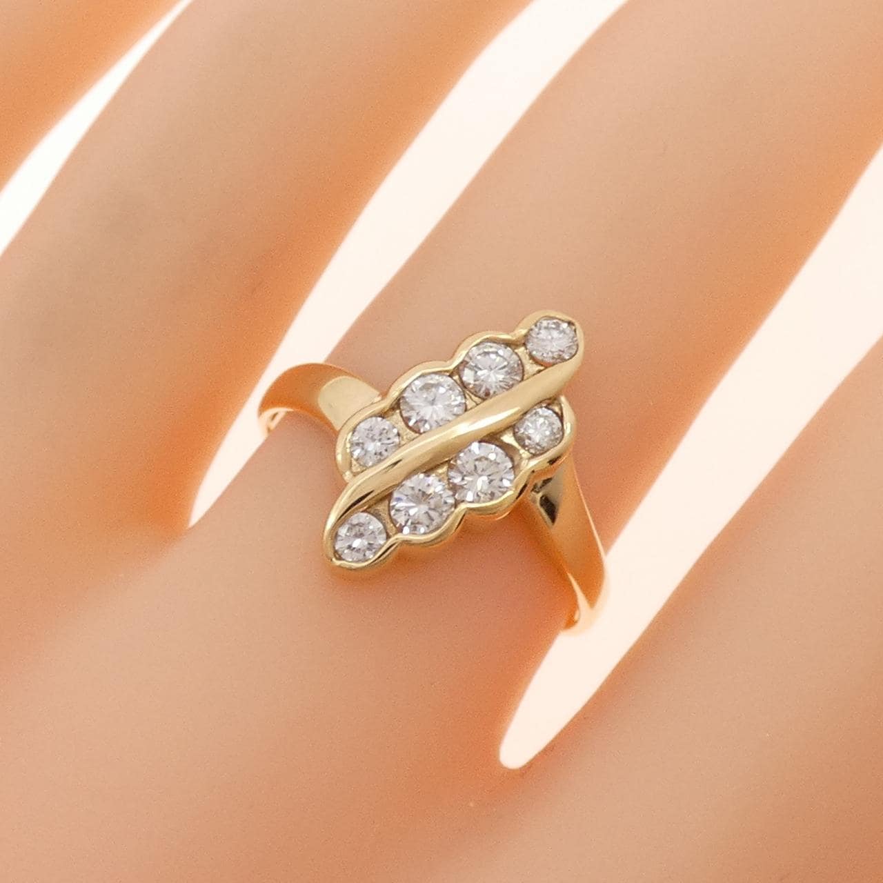 K18YG ダイヤモンド リング 0.50CT