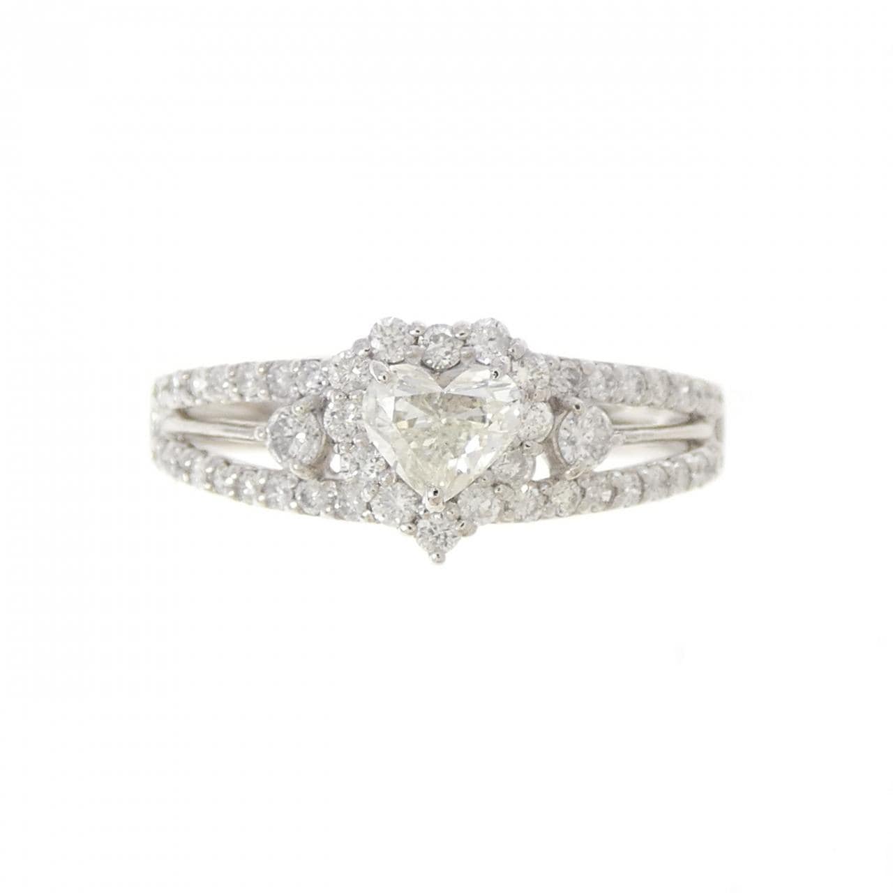 PT900 ハート ダイヤモンド リング 0.29CT