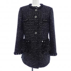 【クーポン対象】シャネル CHANEL ノーカラージャケット