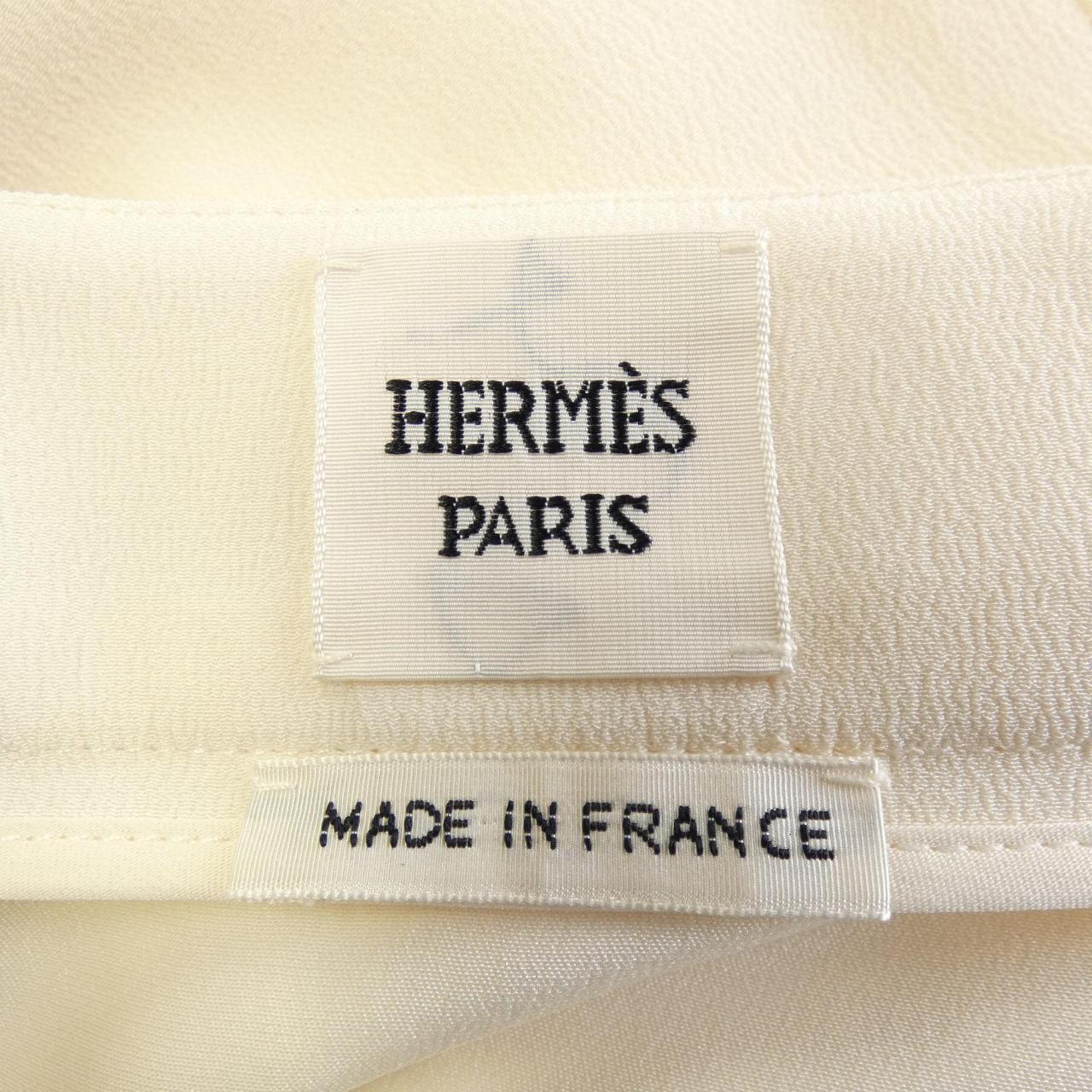 エルメス HERMES ジュエル&レザー 2H0316DC パネルスカート スカート