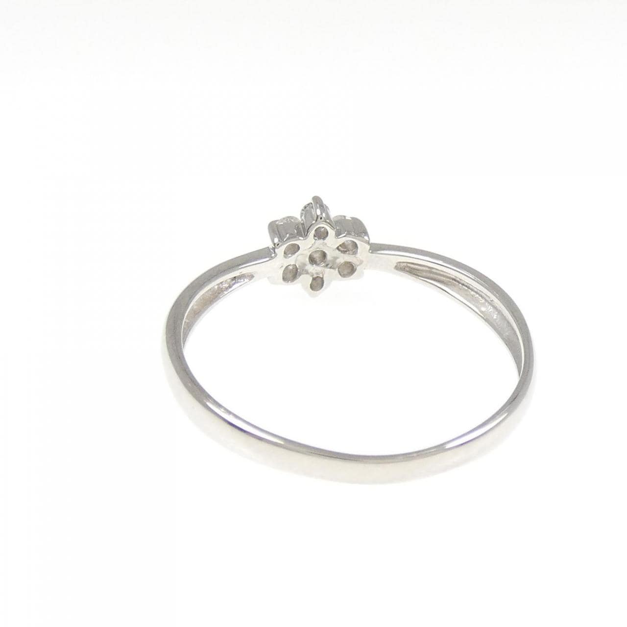 PT900 フラワー ダイヤモンド リング 0.11CT