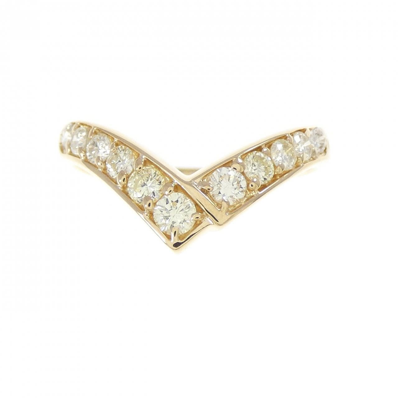 K18YG ダイヤモンド リング 0.38CT