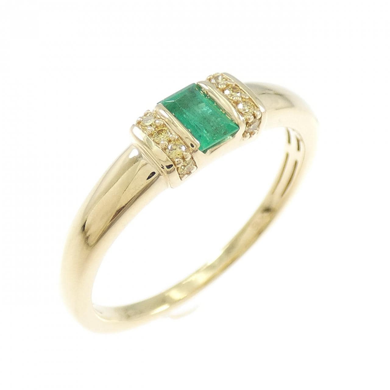 K18YG エメラルド リング 0.15CT
