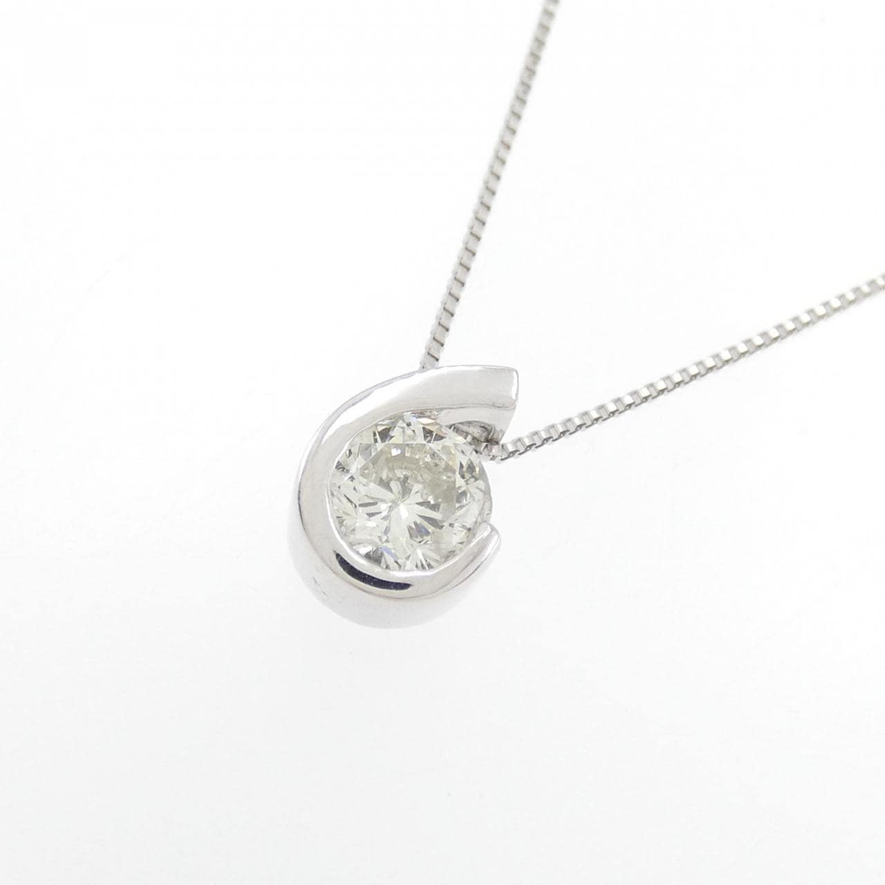 K18WG ダイヤモンド ネックレス 0.50CT