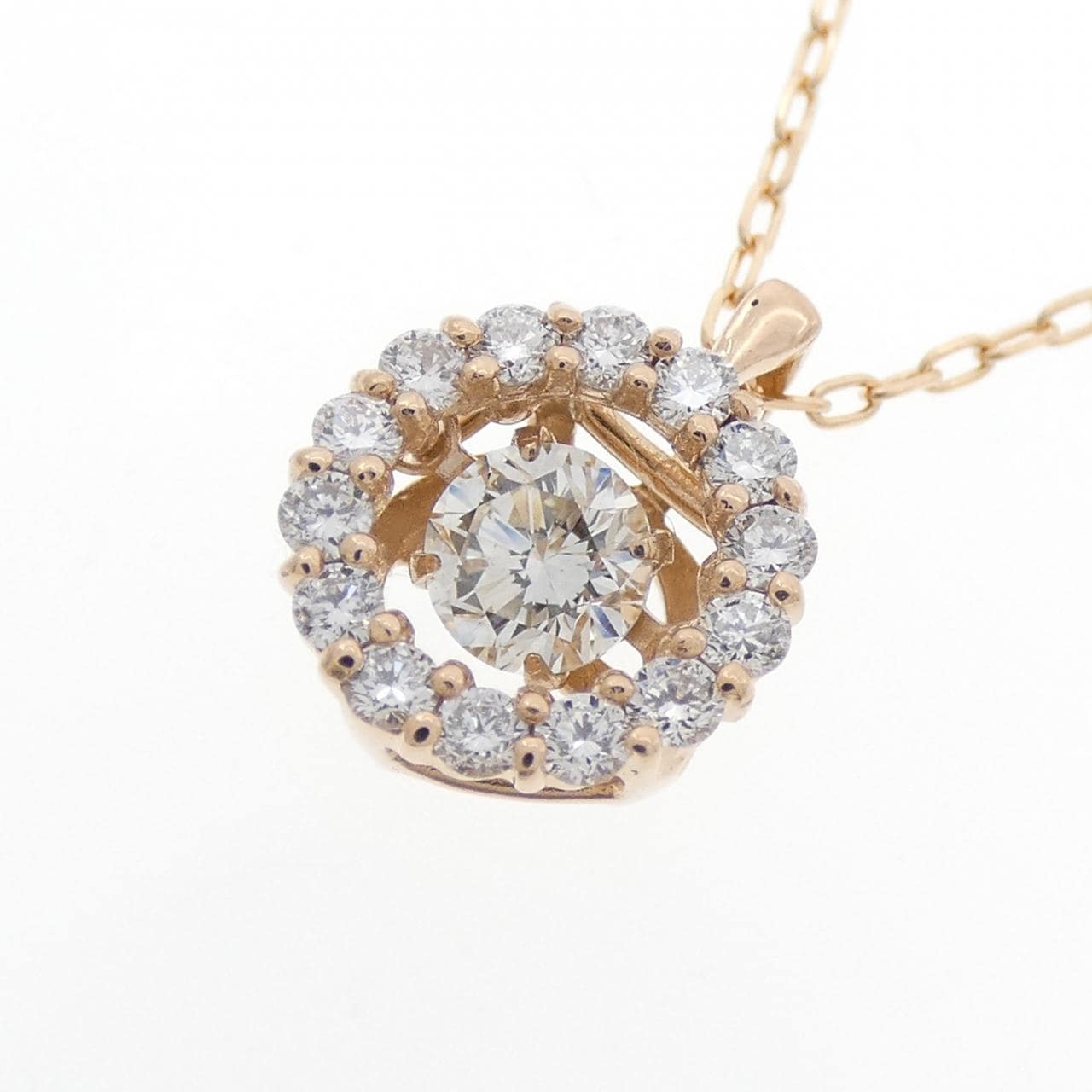 K18PG ダイヤモンド ネックレス 0.32CT