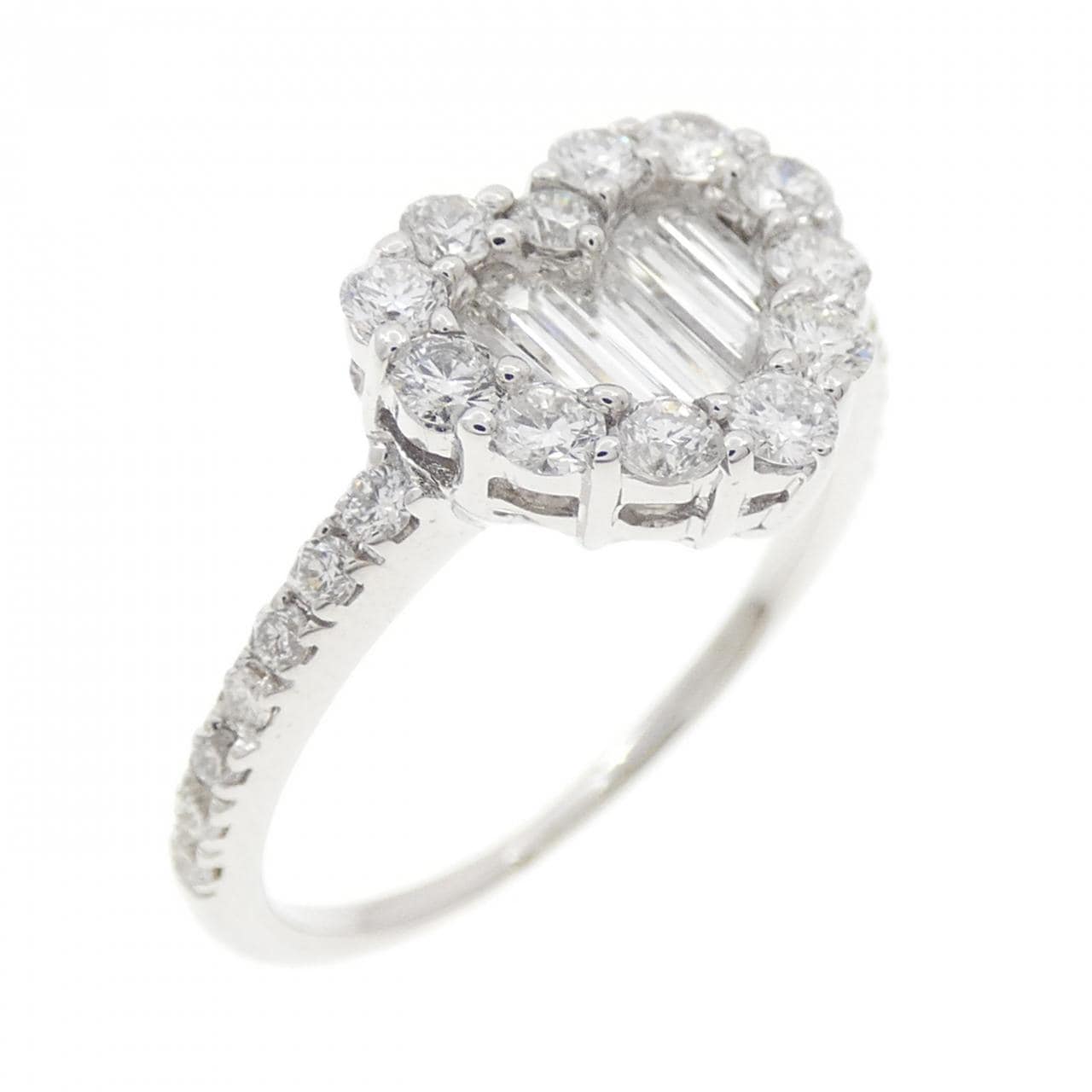K18WG 心形钻石1.00CT
