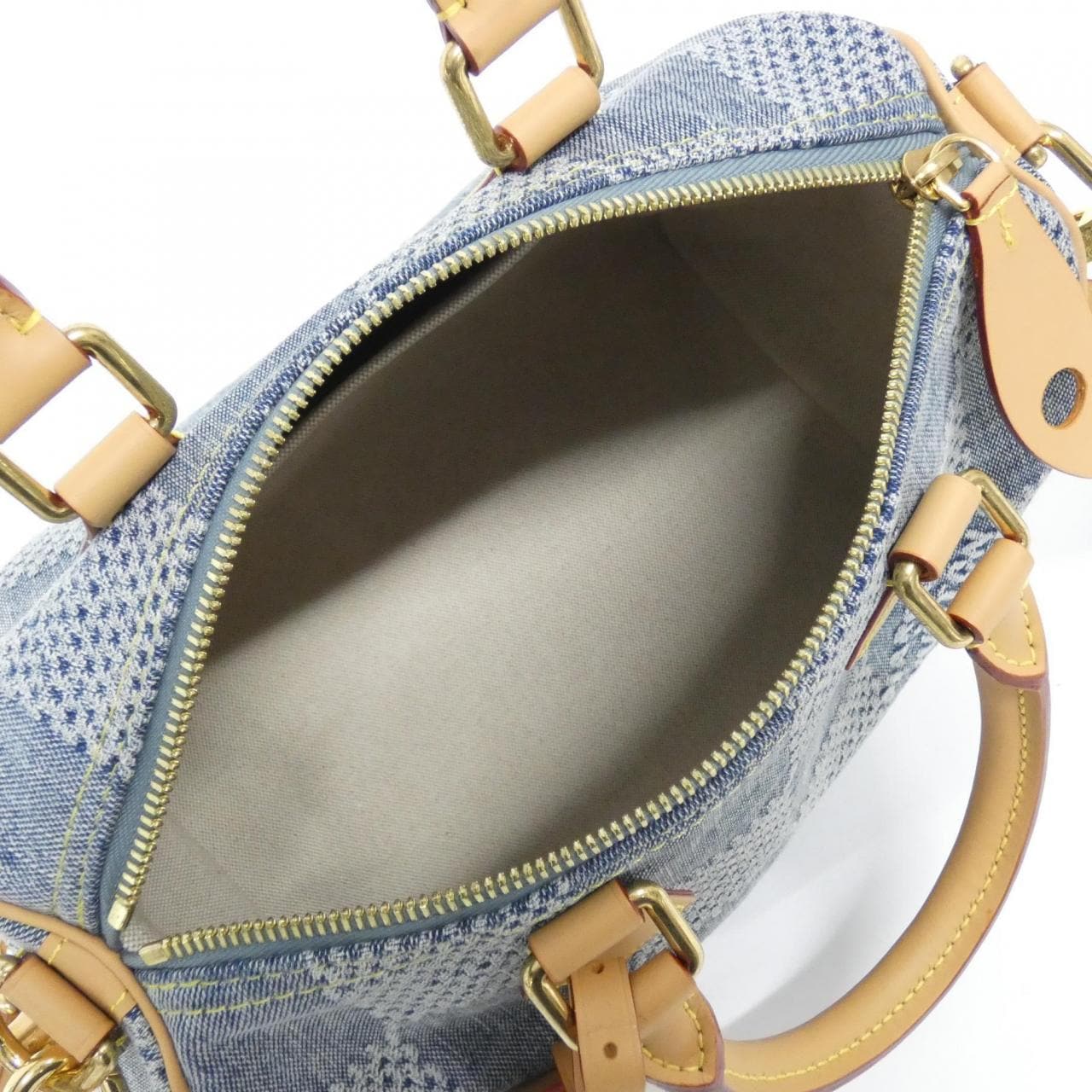 ルイヴィトン ダミエ デニム 3D スピーディ バンドリエール 25cm N40700 バッグ