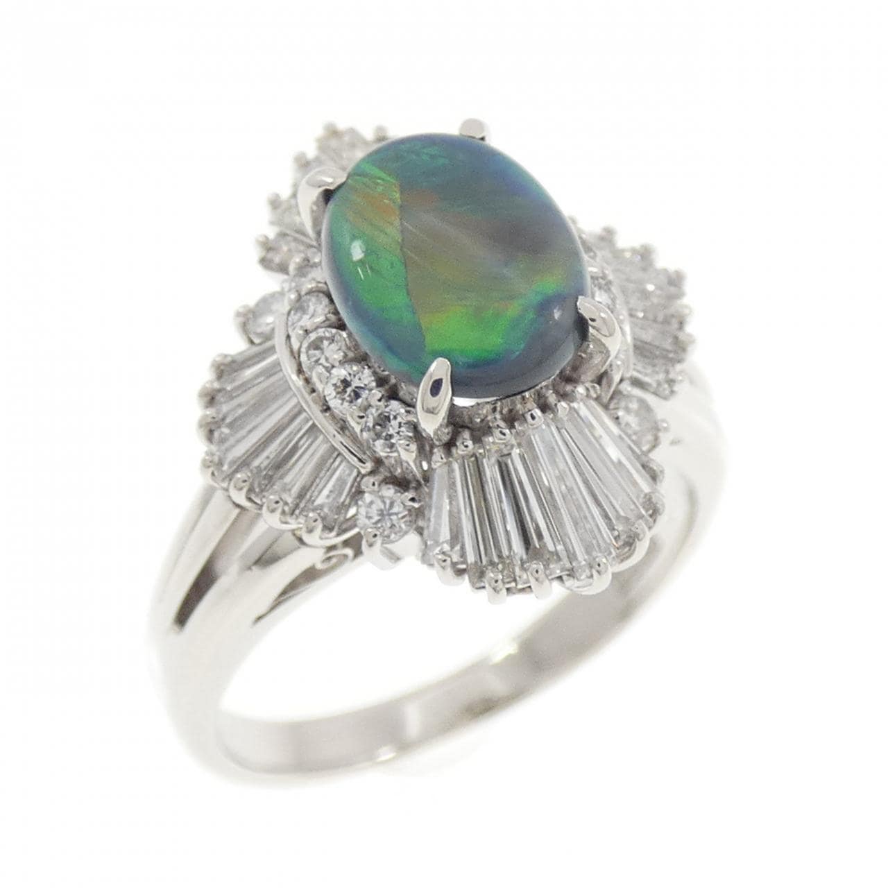 PT900 ブラックオパール リング 1.11CT