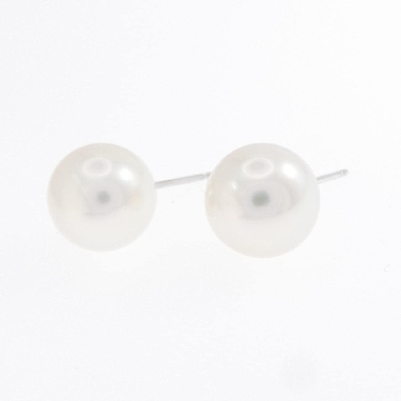 K14WG 白蝶パール ピアス 10.5mm