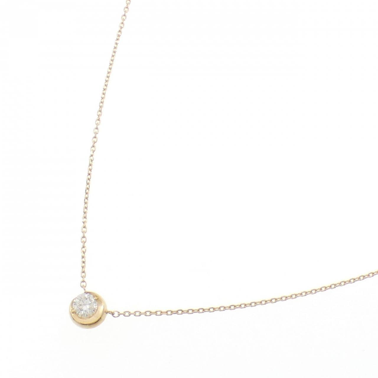 スタージュエリー ムーンセッティング ネックレス 0.14CT