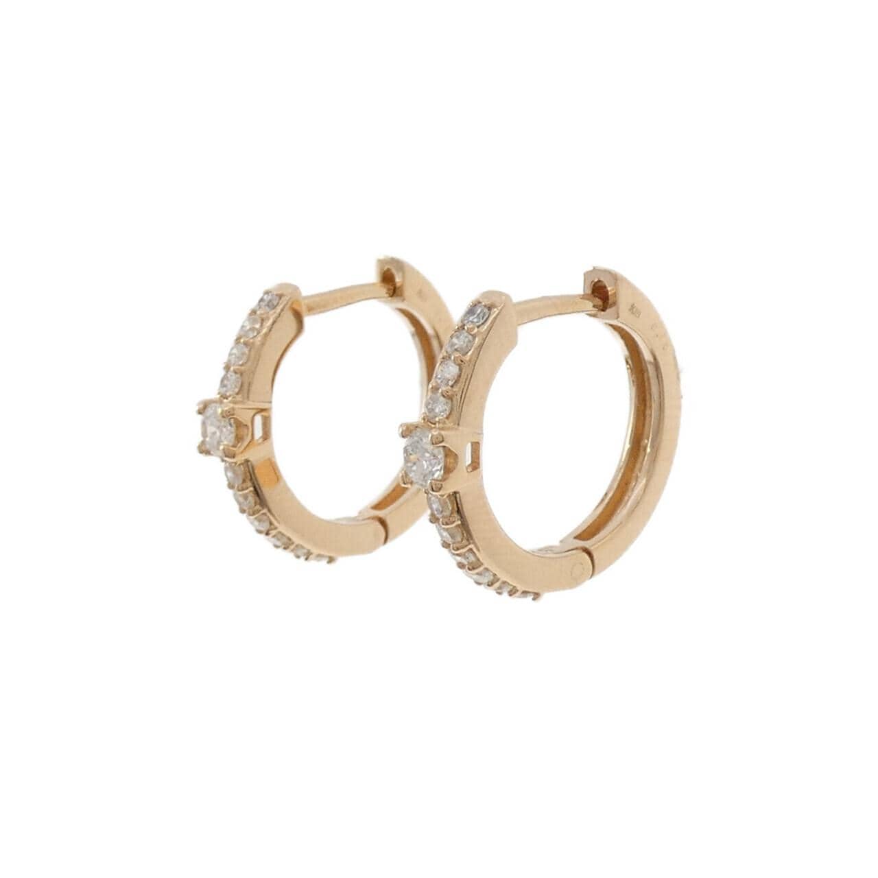 K18PG ダイヤモンド ピアス 0.30CT