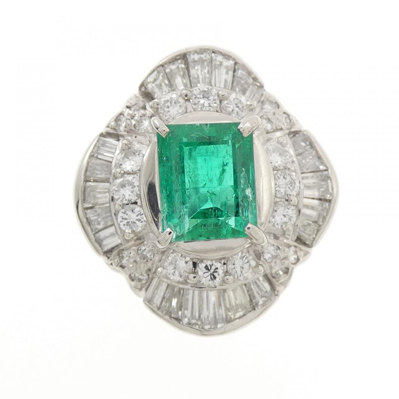 PT900 エメラルド リング 1.23CT