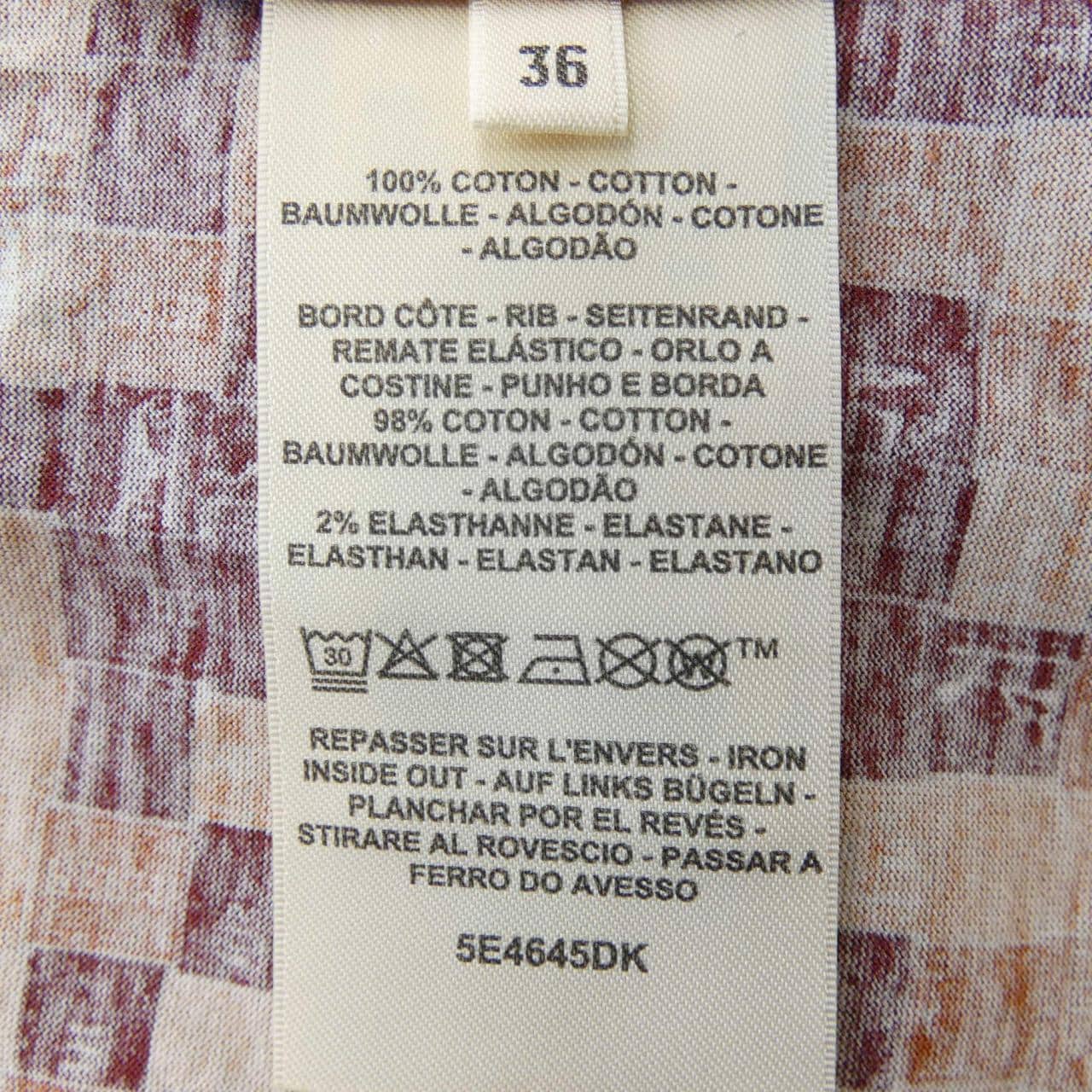 エルメス HERMES BOLDUC AU CARRE ボルデュックチェック 5E4645DK Tシャツ