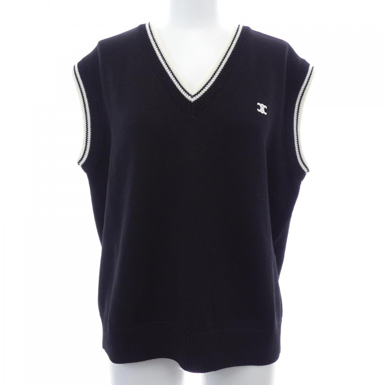 セリーヌ CELINE トリオンフ Vネックセーター 2ADCK823Y ベスト