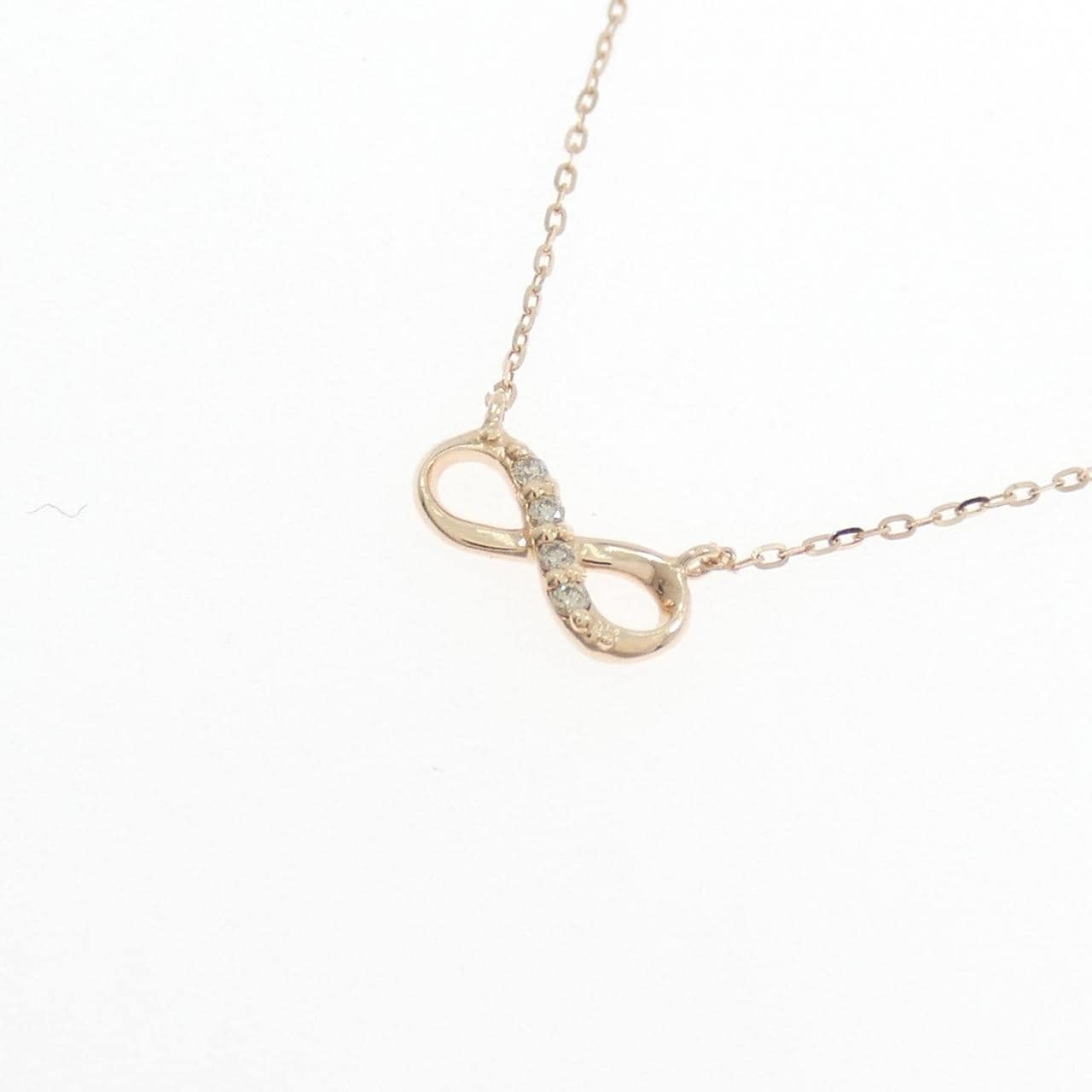 K10PG ダイヤモンド ネックレス 0.018CT