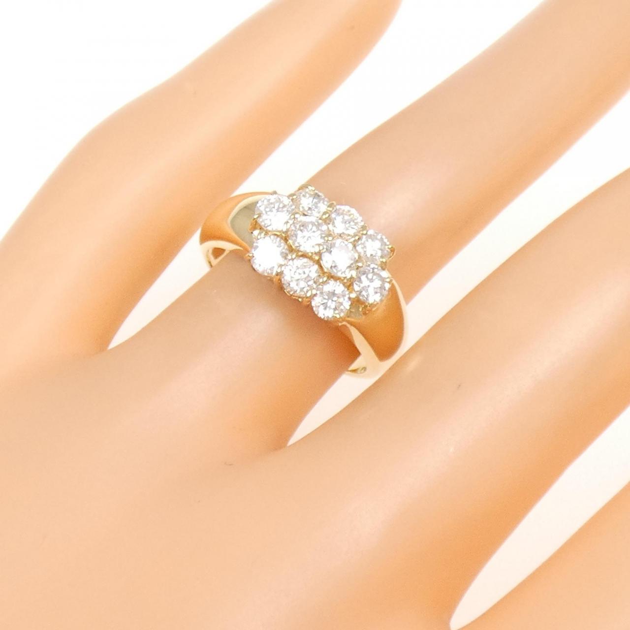 K18YG ダイヤモンド リング 1.07CT