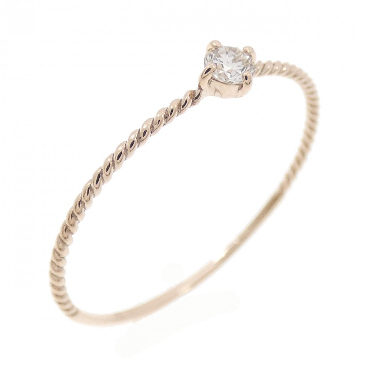 K10PG ダイヤモンド リング 0.08CT