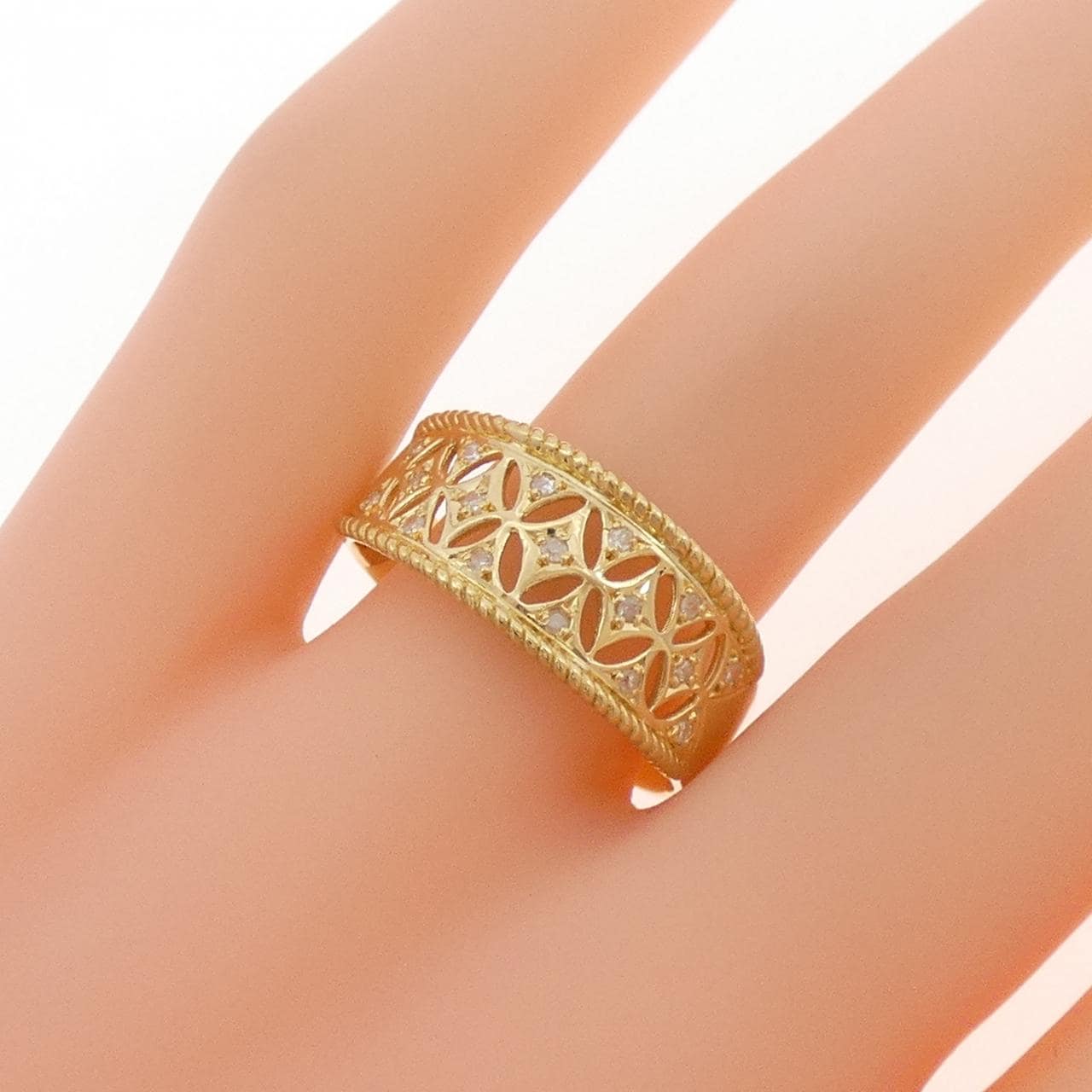 K18YG ダイヤモンド リング