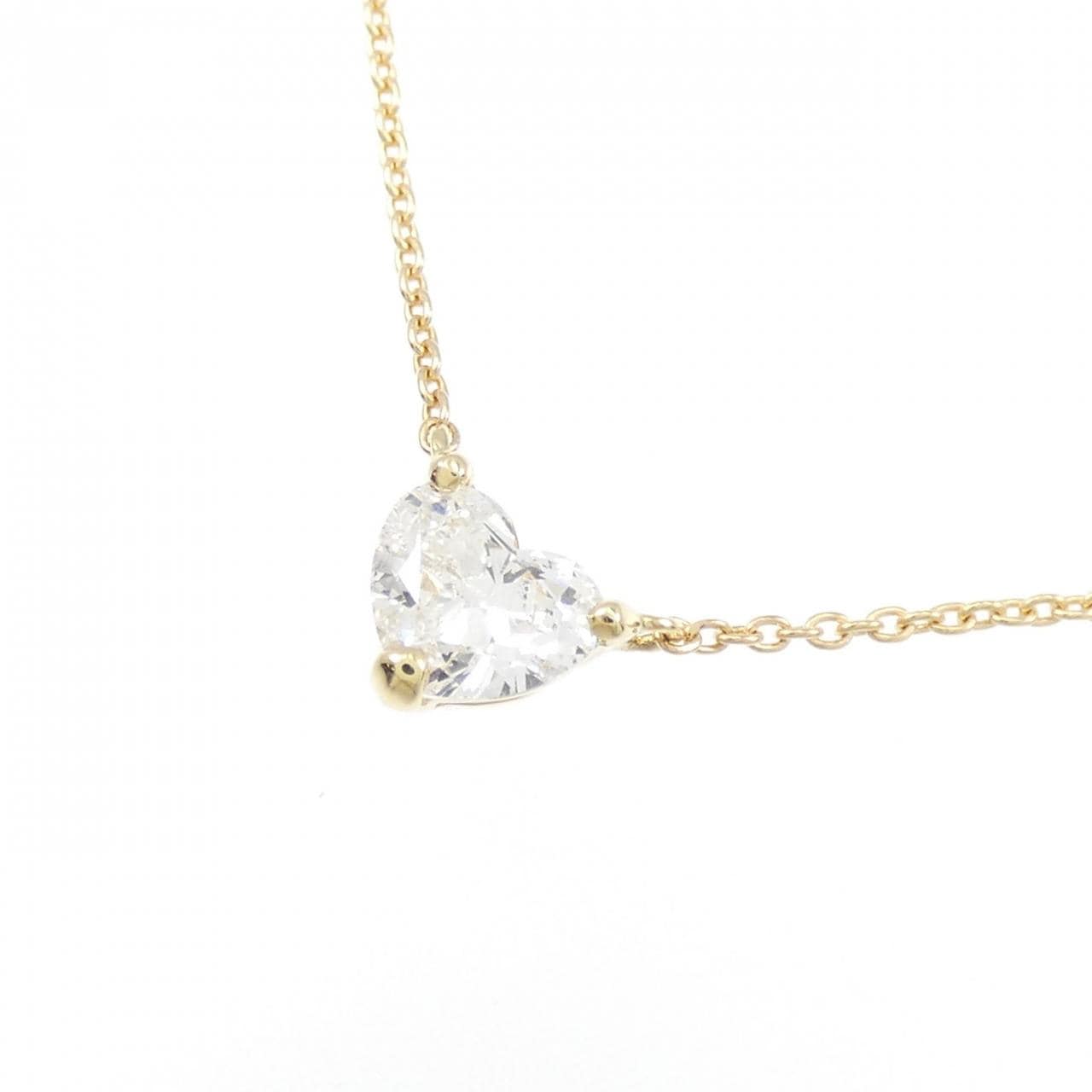 [Remake] K18YG Diamond Necklace 0.410CT H SI1 Heart Shape