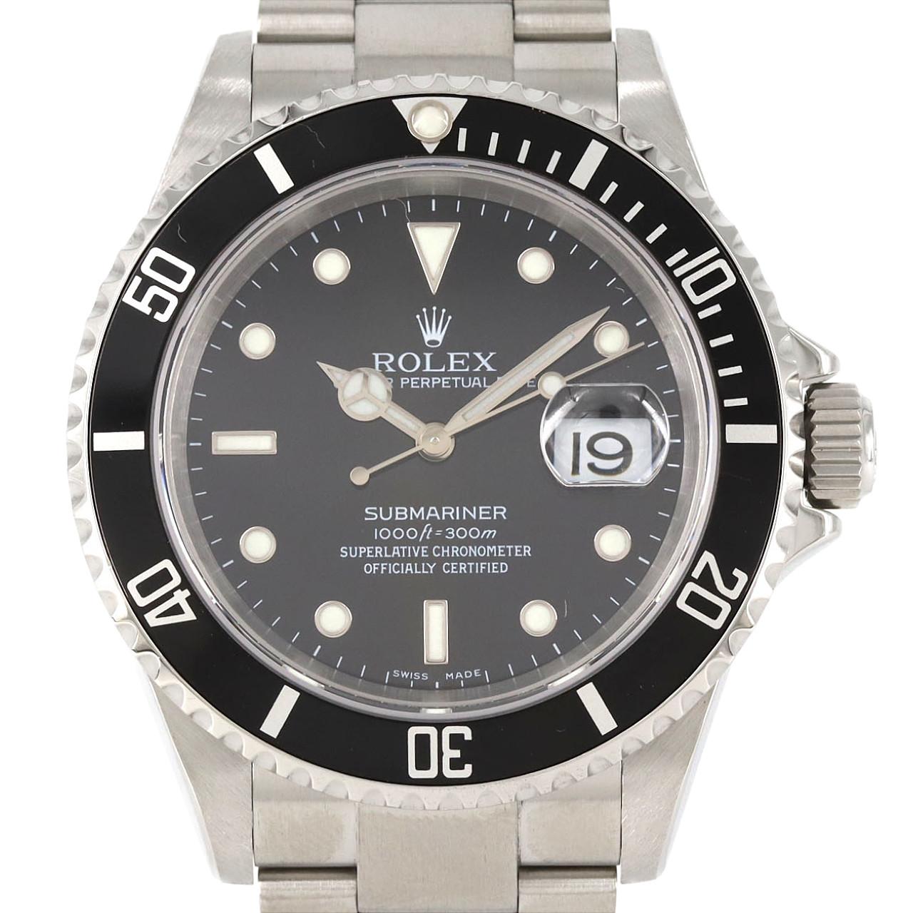 ロレックス サブマリーナーデイト 16610 SS 自動巻 D番