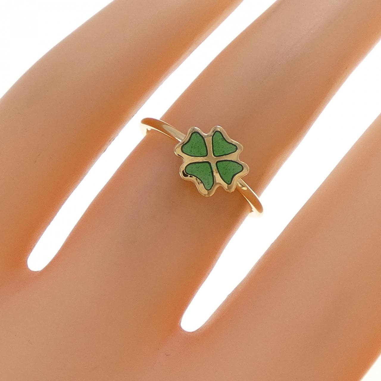 ウノアエレ クローバー エナメル リング