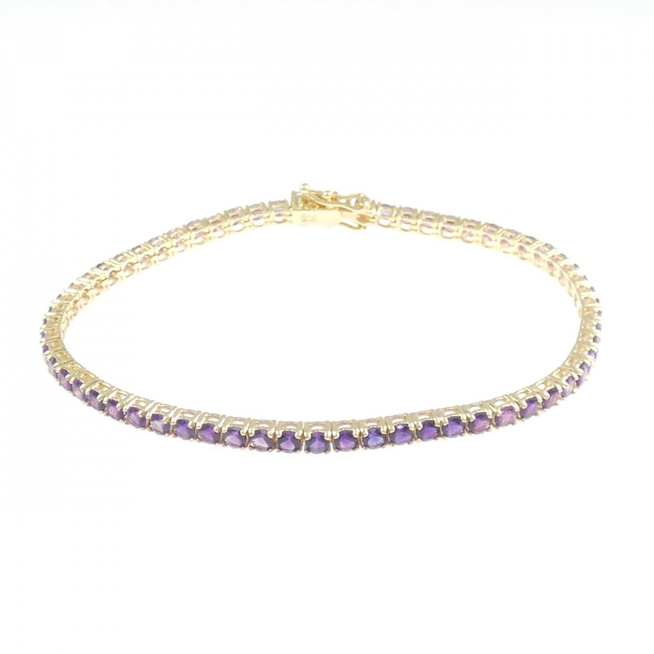 K18YG アメジスト ブレスレット