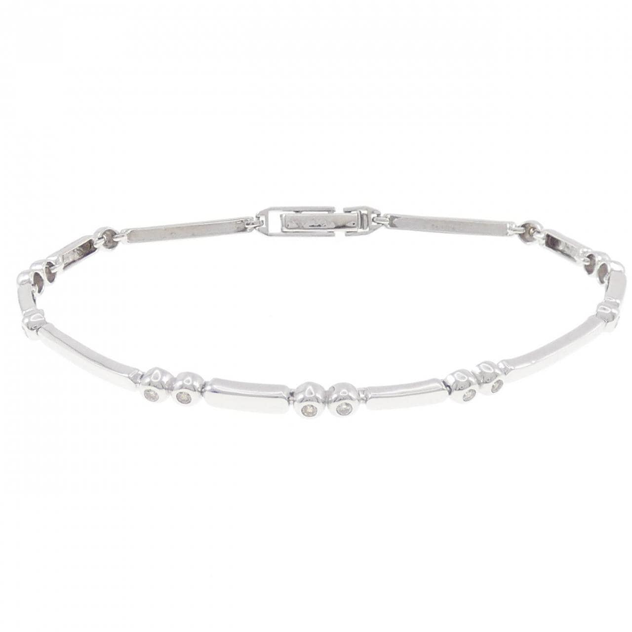 K18WG ダイヤモンド ブレスレット 0.25CT