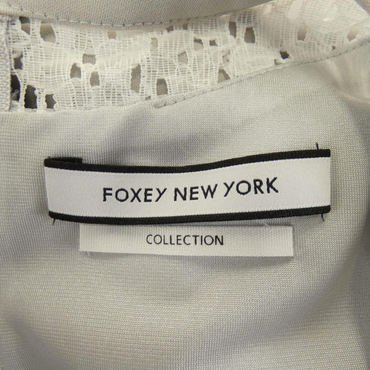 FOXEY NEW YORK COLLECTION グレー ワンピース - ひざ丈ワンピース